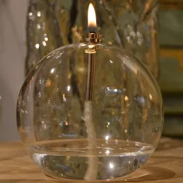 Lampe à huile en verre Sphere