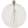 Lampe à huile en verre strié Sphere