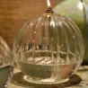 Lampe à huile en verre strié Sphere