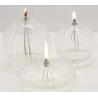Lampe à huile en verre strié Sphere