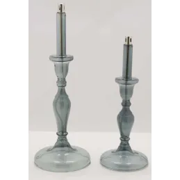 Lampe à huile en verre  smoké Candle