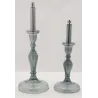 Lampe à huile en verre  smoké Candle