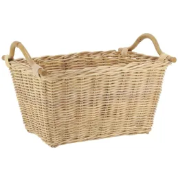 Corbeille à linge en rotin naturel