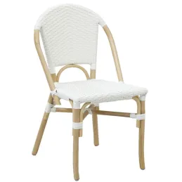 Chaise d'extérieur en rotin et résine (Lot de 4)