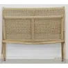 Banc pliant en teck et rotin synthétique beige BAIA