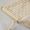 Table pliante en teck et cannage Synthétique BAIA