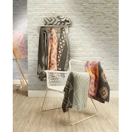 Plaid coton Symphonie 130 x 180 cm