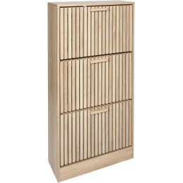 Meuble à chaussures 3 portes en bois Klaus