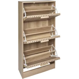 Meuble à chaussures 3 portes en bois Klaus