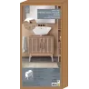Meuble sous vasque en bois Klaus
