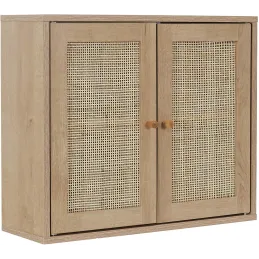 Armoire murale cannage et bois Bali