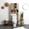 Meuble WC cannage et bois Bali