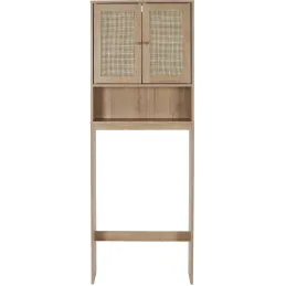 Meuble WC cannage et bois Bali