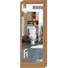 Meuble WC cannage et bois Bali