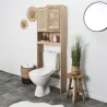 Meuble WC cannage et bois Bali