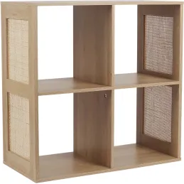 Rangement modulable cannage et bois Bali