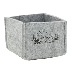 Corbeilles carrées en feutrine