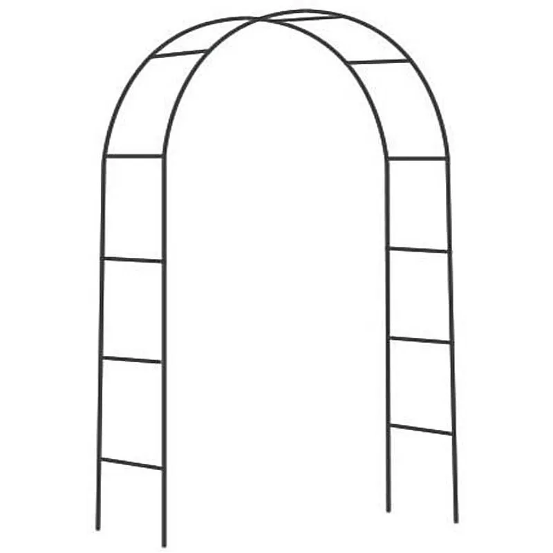 Arche de jardin noire pour plantes grimpantes 200 × 136 cm Atea