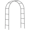 Arche de jardin noire pour plantes grimpantes 200 × 136 cm Atea