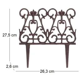 Bordure de jardin en fonte victorienne