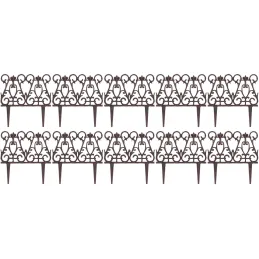 Bordure de jardin en fonte victorienne