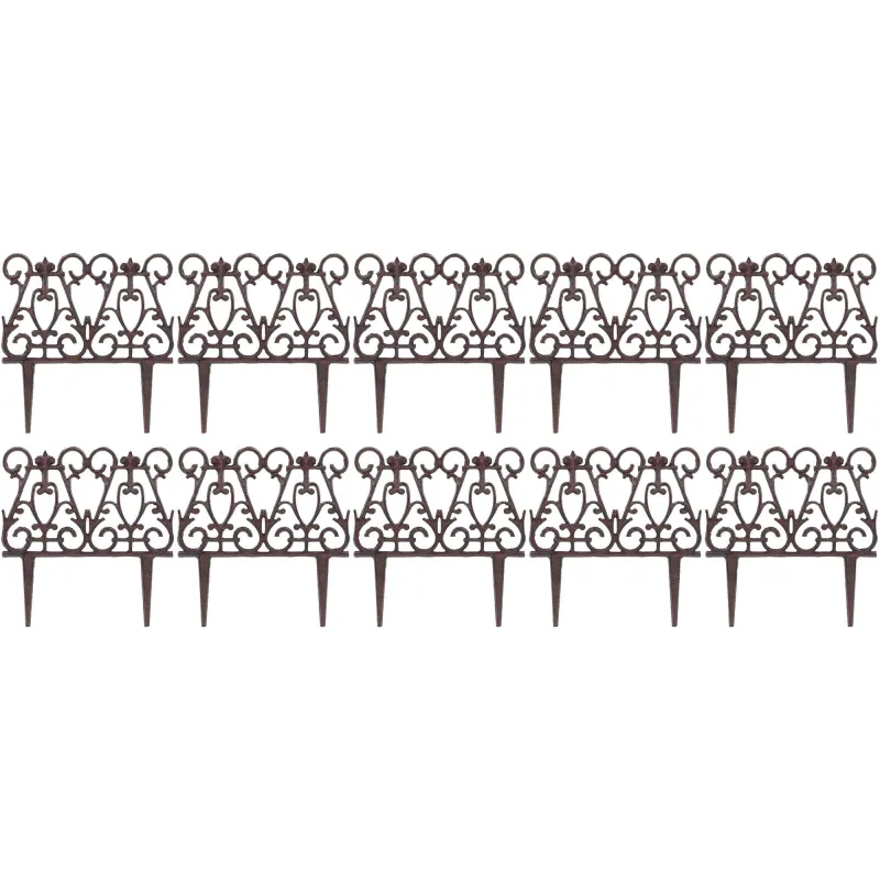 Bordure de jardin en fonte victorienne