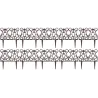 Bordure de jardin en fonte victorienne