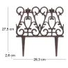 Bordure de jardin en fonte victorienne
