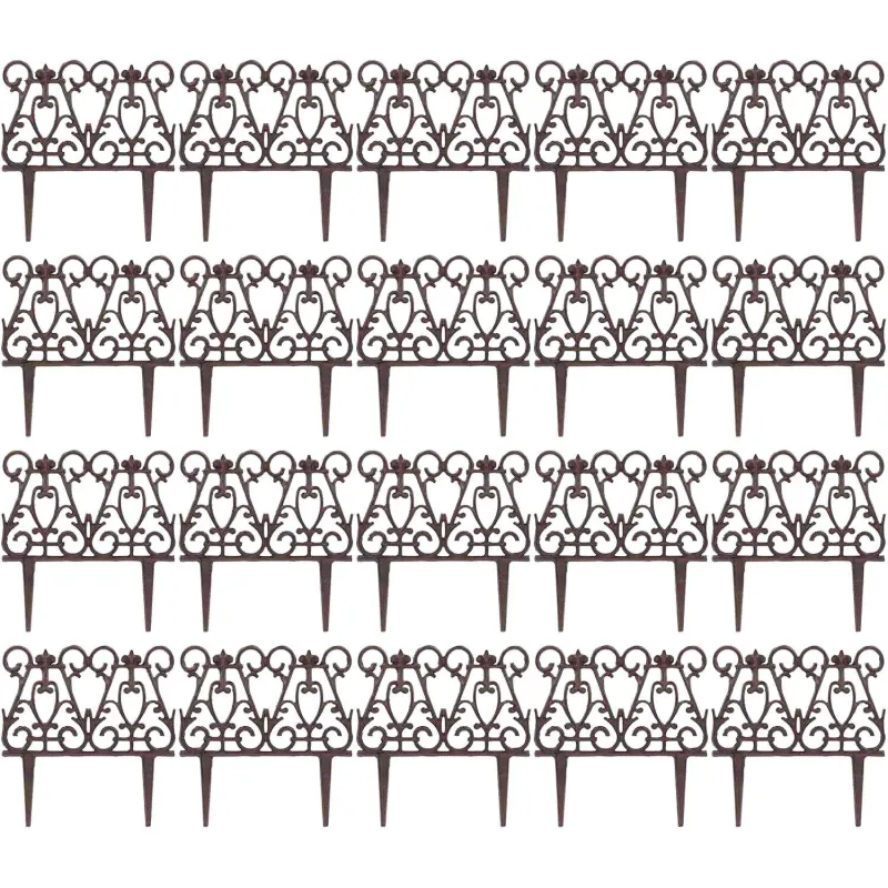 Bordure de jardin en fonte victorienne