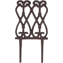 Bordure de jardin en fonte Lys français