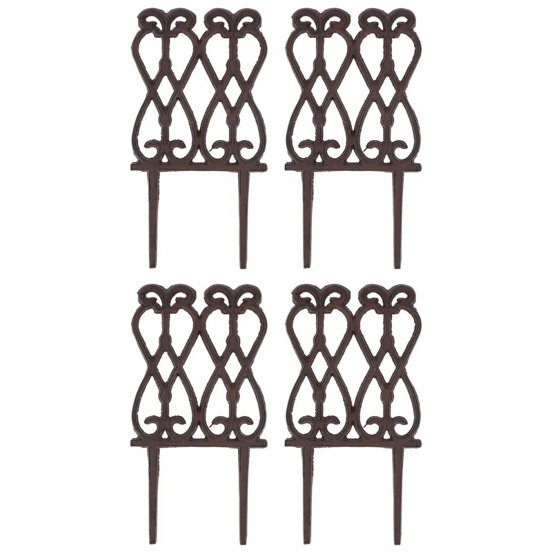 Bordure de jardin en fonte Lys français
