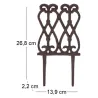 Bordure de jardin en fonte Lys français
