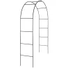 Arche de jardin noire pour plantes grimpantes 200 × 136 cm Atea