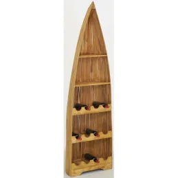 Étagère en acajou Barque