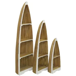 Étagère en acajou Barque