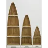 Étagère en acajou Barque