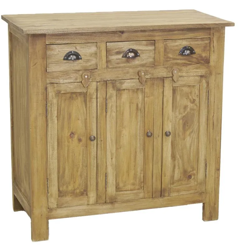Bahut en acajou naturel antique