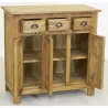 Bahut en acajou naturel antique