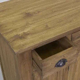 Bahut en acajou naturel antique