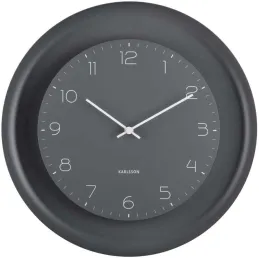Horloge murale en métal Dual Disc