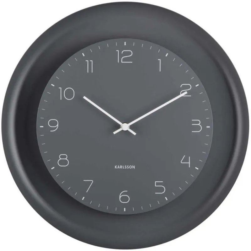Horloge murale en métal Dual Disc