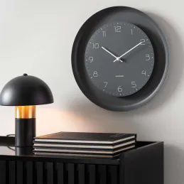 Horloge murale en métal Dual Disc