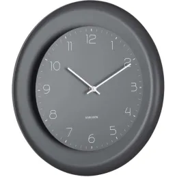 Horloge murale en métal Dual Disc