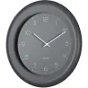 Horloge murale en métal Dual Disc