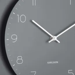 Horloge murale en métal Dual Disc
