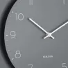 Horloge murale en métal Dual Disc