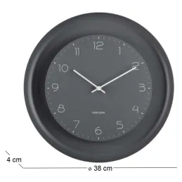 Horloge murale en métal Dual Disc