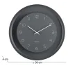Horloge murale en métal Dual Disc
