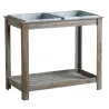Potager surélevé en bois et métal (Lot de 2)
