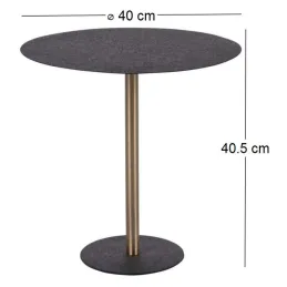Table d'appoint en métal Dex 40 cm